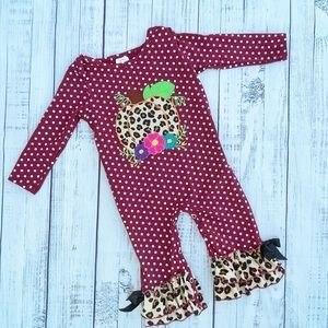 Baby girls fall romper.